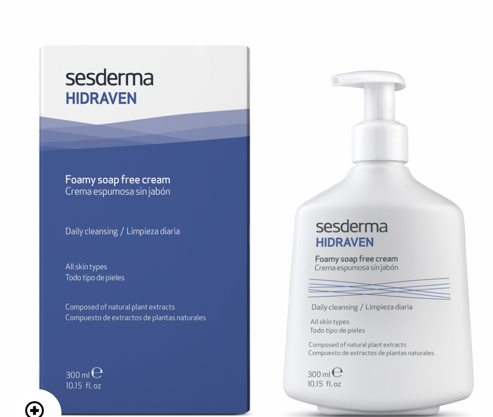 [SES/073] SESDERMA/ HIDRAVEN foamy soap free cream 300ml: غسول لجميع انواع البشرة من سسديرما حجم كبير