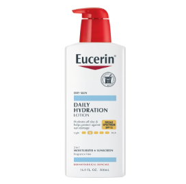 [UCRN/001] Eucerin Daily Hydration Broad Spectrum SPF 15 Body Lotion 500ml/ مرطب جسم عناية يومية للبشرة من يوسيرين مع واقي شمس