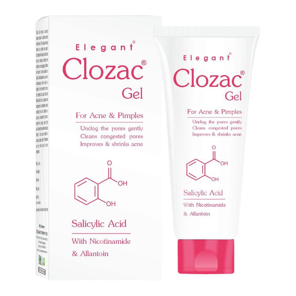 [ELG/013] Elegant/ Clozac Gel for Acne & Pimples 50g : ايليكانت جل كلوزاك لعلاج حب الشباب