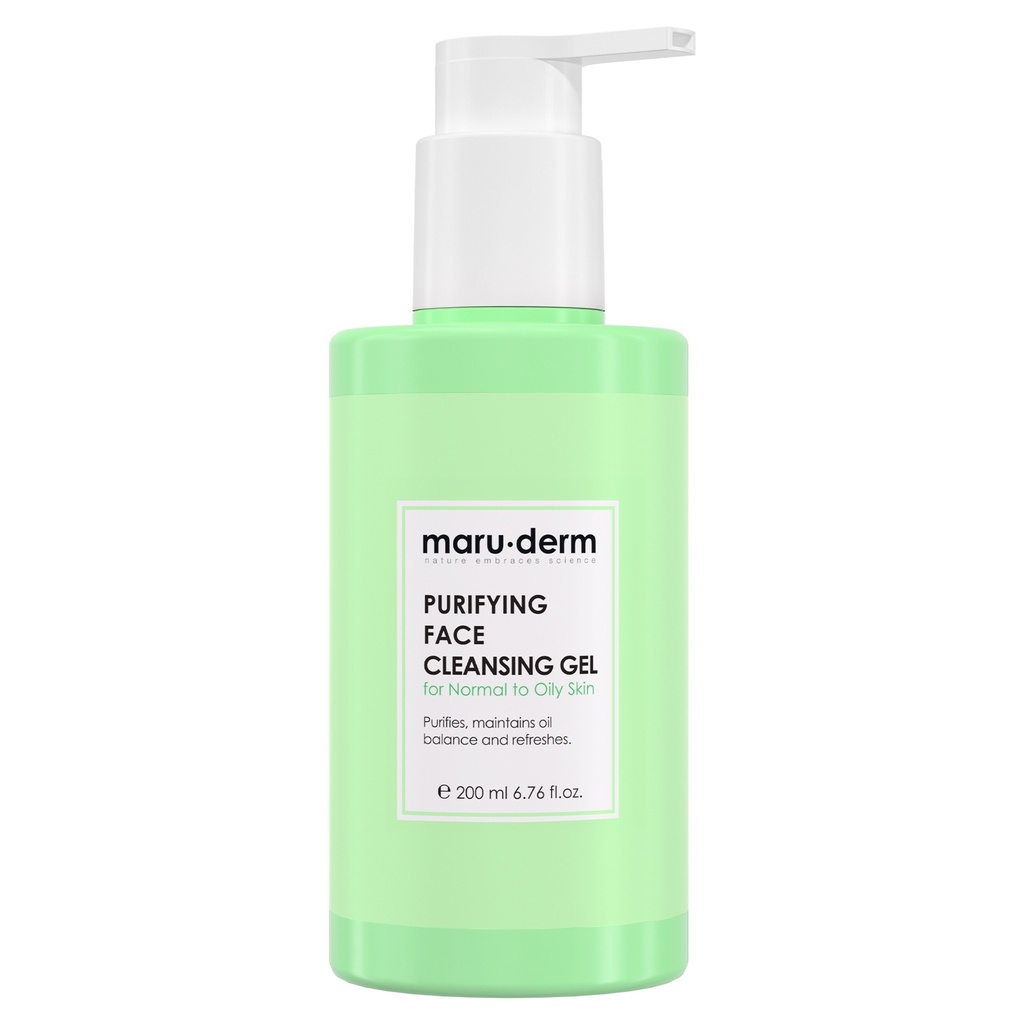 [Maru/040] MaruDerm/ Purifying Face Cleansing Gel for Normal to Oily skin200ml:غسول ماروديرم للبشرة العادية والدهنية