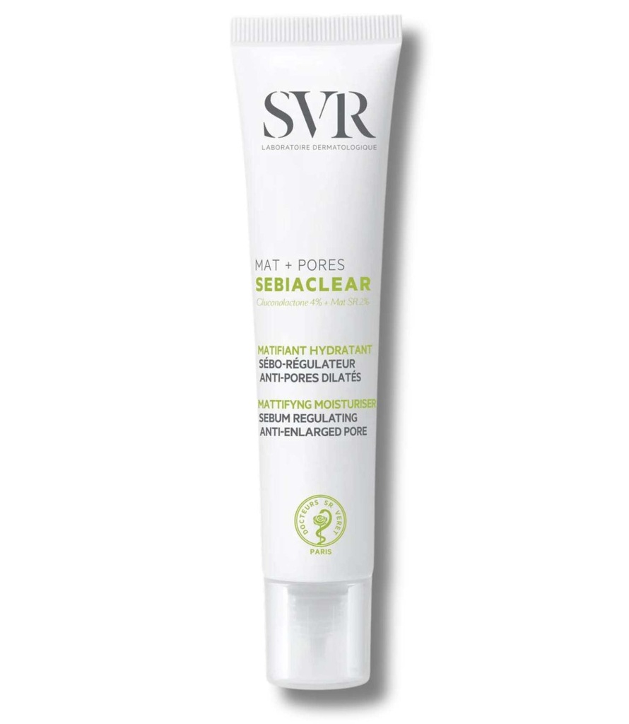 [SVR/007] SVR/ Sebiaclear Cream Matifying & Pores 40ml: كريم مات اند بورز لعلاج المسامات والرؤوس السوداء