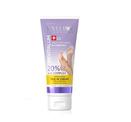 [EVE/001] EVELINE/ Revitalum 20% AHA Complex 75ml: كريم ايفيلين لتقشير وترطيب القدم
