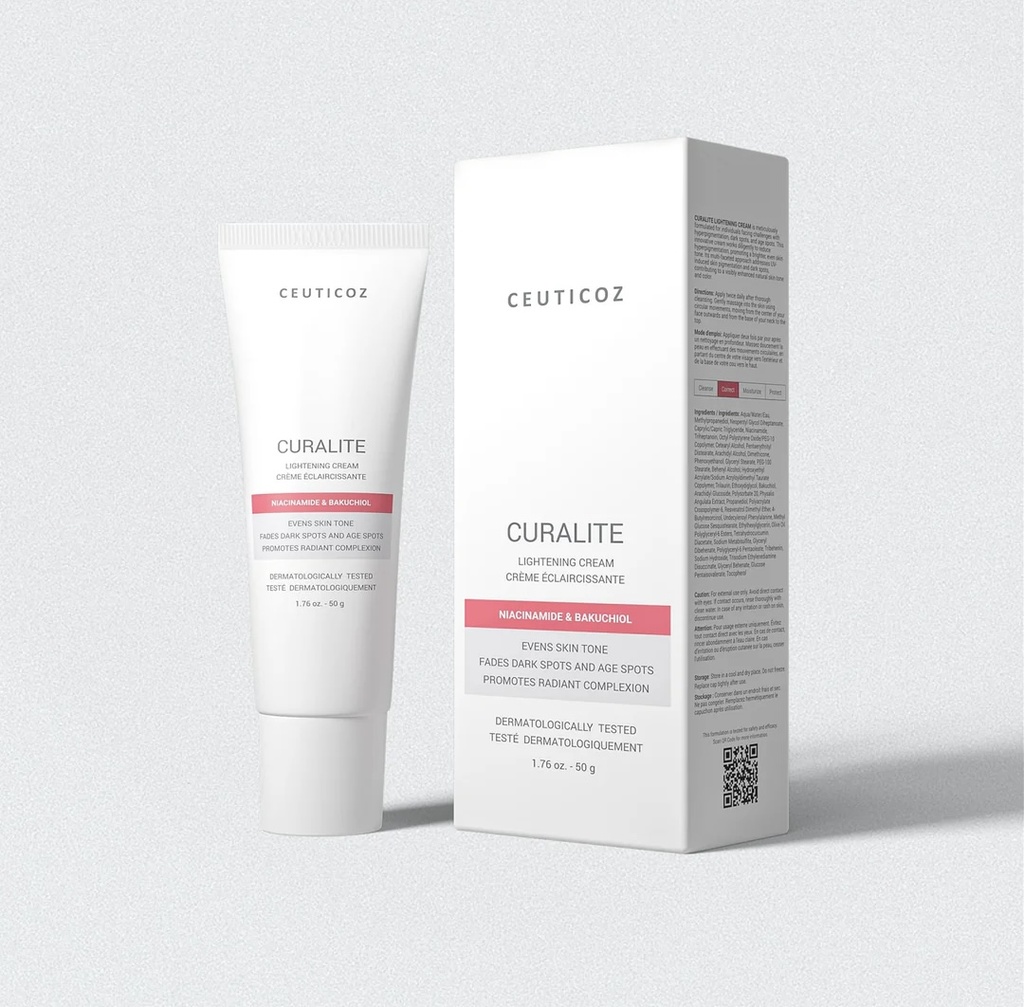 [COZ/011] Ceuticoz/ CURALITE - Lightening Cream 50g: سيتيكوز كريم علاجي للتصبغات وتوحيد لون البشرة