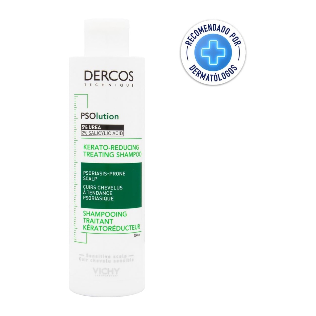 [VICHY/009] VICHY/ DERCOS PSOlution Kerator Reducing Treatment Shampoo 200ml: فيجي ديركوس شامبو علاجي لفروة الرأس والصدفية