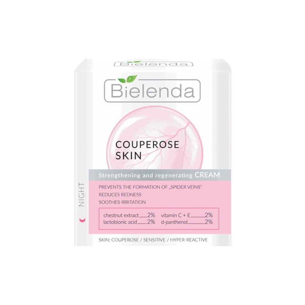 [BEL/011] 🌱 Bielenda/ CAPILLARY SKIN - face cream strengthening - regenerating for night 50 ml :