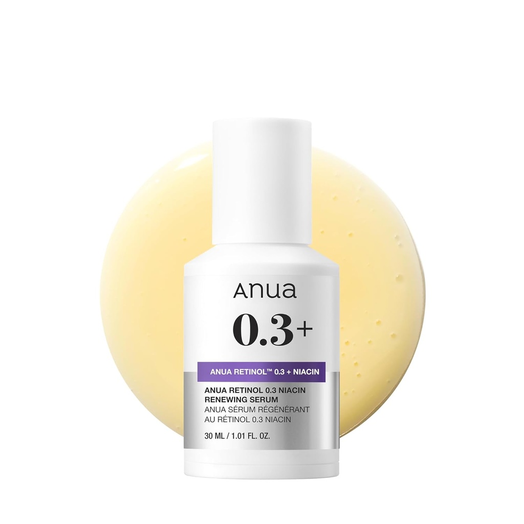 [ANUA/003] Anua/ Retinol Serum for Anti-Aging, 0.3% Retinol & 5% Niacinamide 30ml : انوا سيروم الريتينول مضاد للشيخوخة