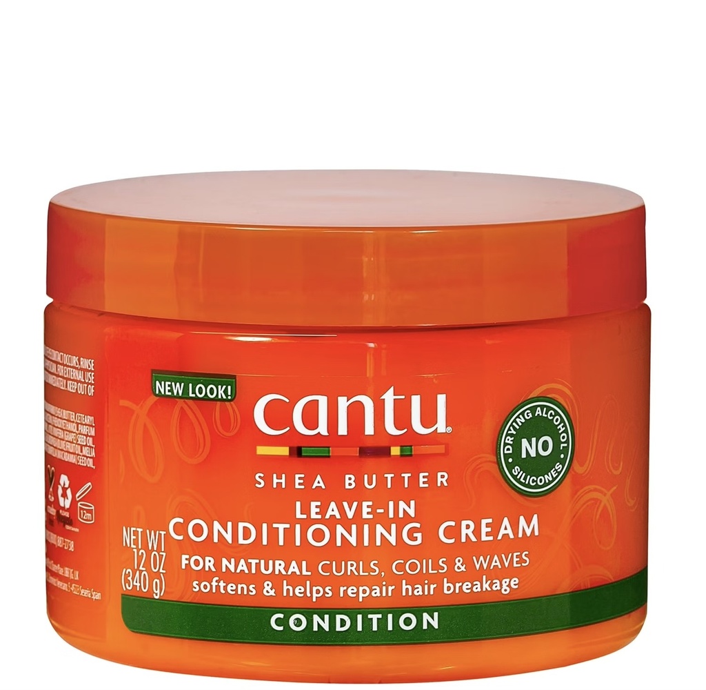 Cantu/ Natural Leave-In Conditioning Cream 340g : كانتو كريم ليف بزبدة الشيا للعناية بالشعر الجاف