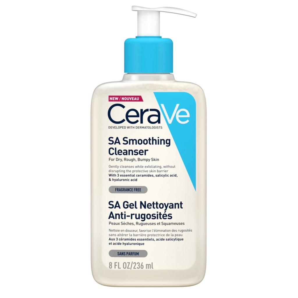CeraVe/ SA Smoothing Cleanser for Normal Skin 236ml : سيرافي غسول بالسالسيلك اسيد