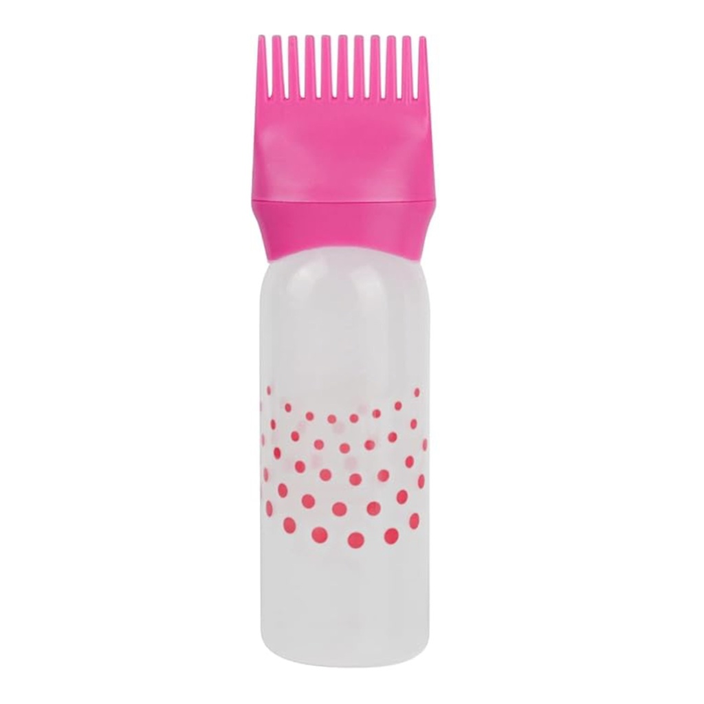 Plastic Hair Dye Bottle Applicator : زجاجة بلاستك لوضع صبغ الشعر (Pink🩷)