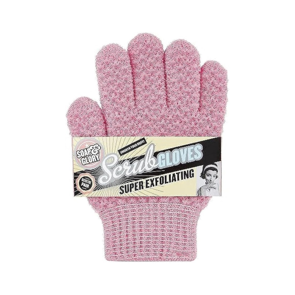 [Variable/038] Soap And Glory/ Super Exfoliating Scrub Gloves : قفازات تقشير فائقة الجودة