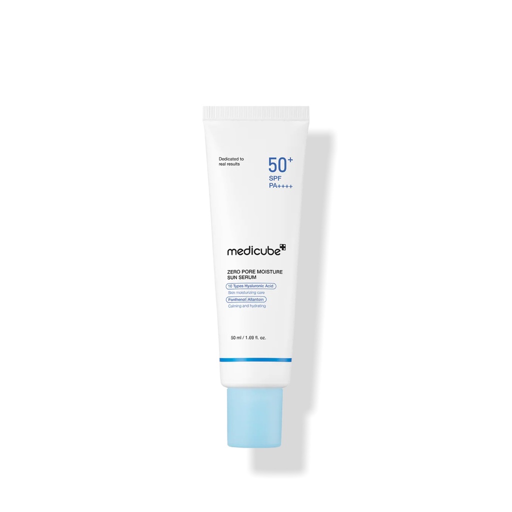 [CUBE/010] MEDICUBE/ Zero Pore Moisture Sun Serum 50ml : مديكيوب واقي شمس ومرطب