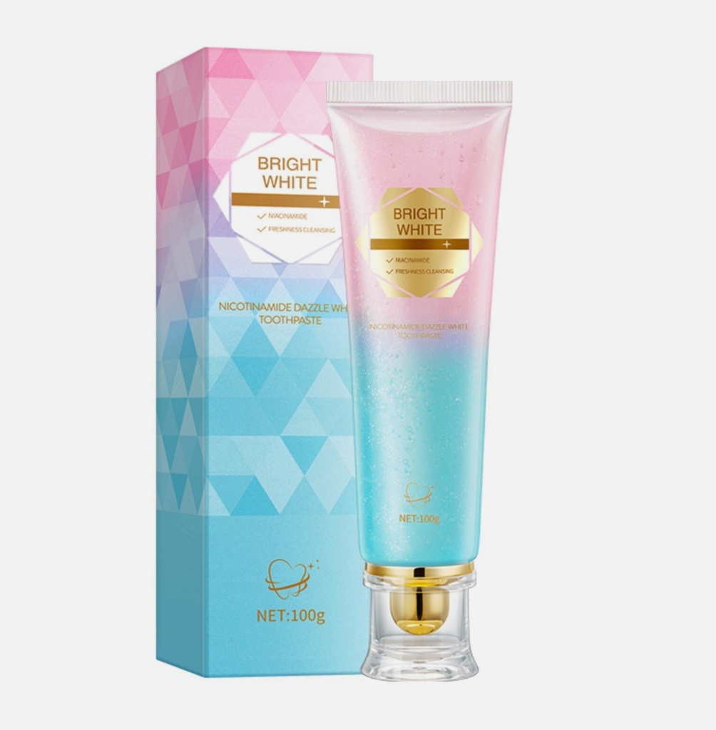 [Variable/013] Bright White/ Niacinamide Whitening Toothpaste 100g : معجون الأسنان المبيّض بالنياسيناميد والمنعش بالنعناع