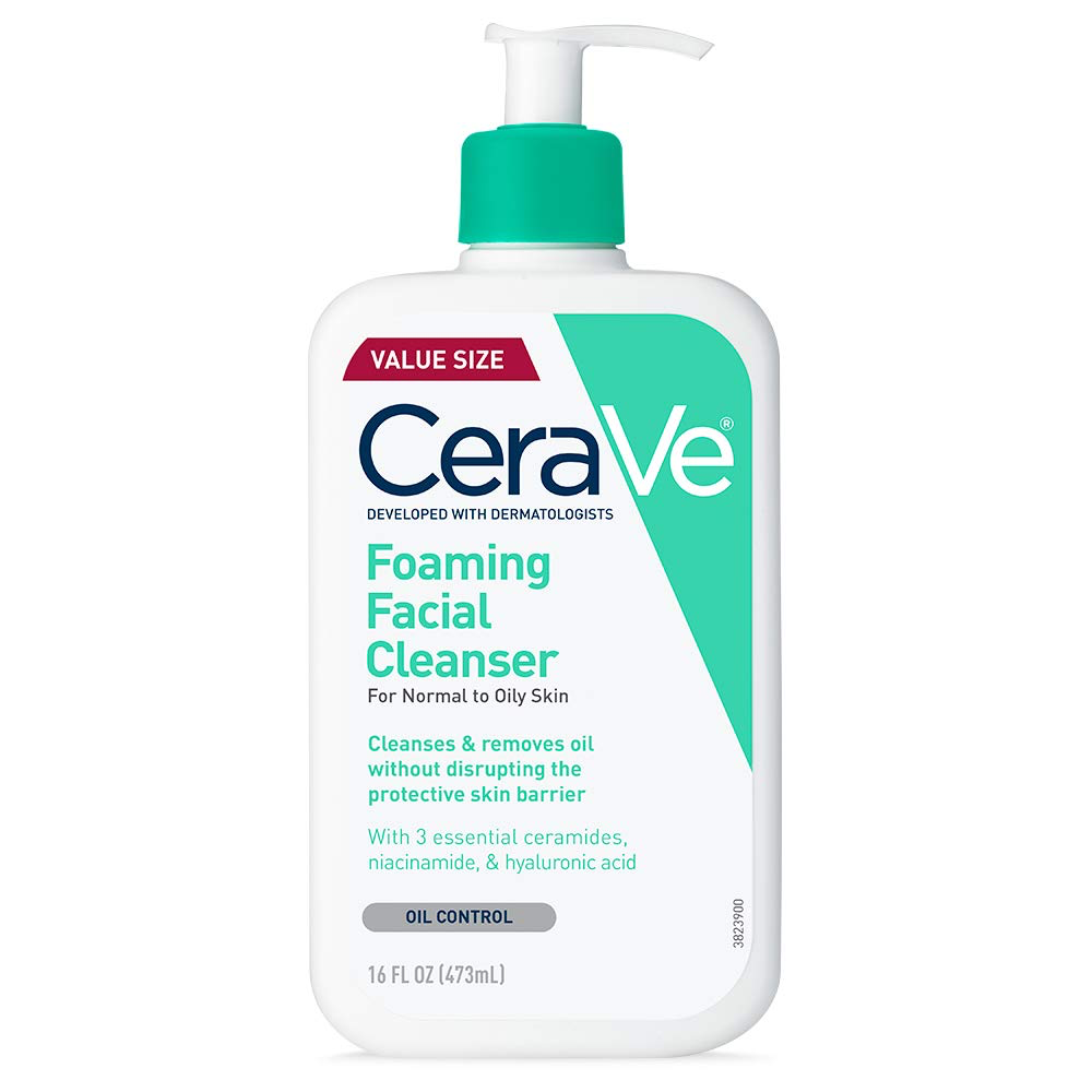 [CER/001] CeraVe/ Foaming Facial Cleanser for Normal to Oily Skin 473ml : سيرافي غسول رغوي للبشرة الدهنية 