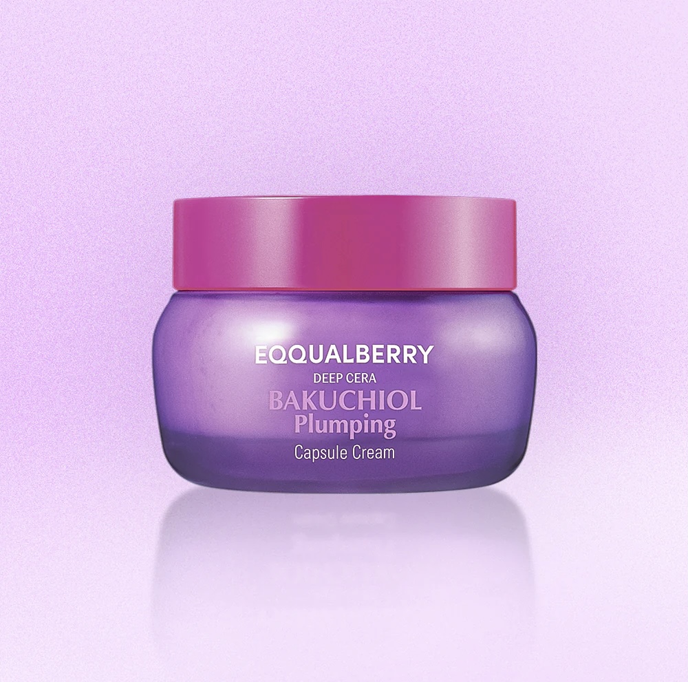 [EQB/005] EQQUALBERRY/ Bakuchiol Plumping Capsule Cream 50ml : ايكول بيري كريم بكوتشول لتجديد البشرة