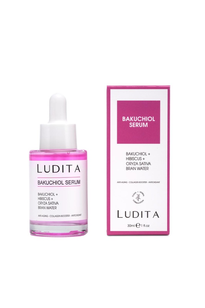 [LUD/005] LUDITA/ Anti-Aging Bakuchiol + Hibiscus Serum, Retinol Alternative 30ml : لوديتا سيروم باكوتشيول والهيبسكوس المضاد للشيخوخة بديل للريتينول