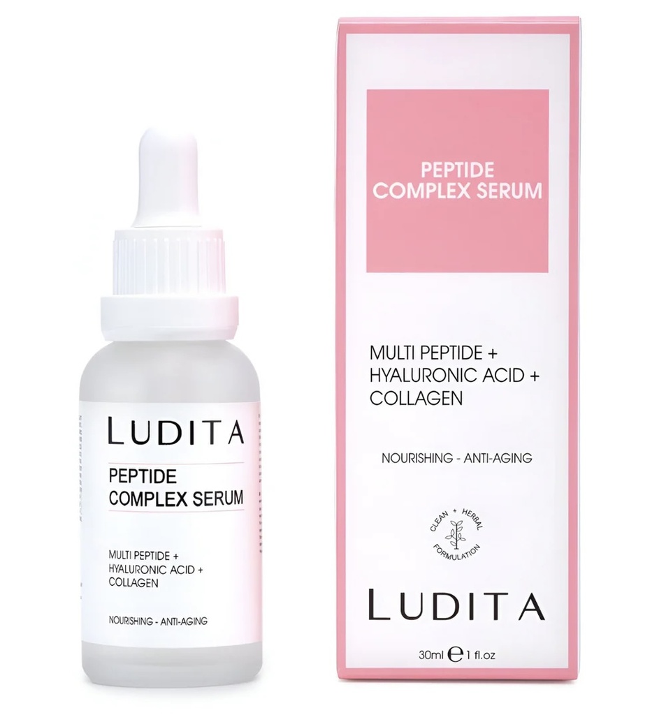 [LUD/009] LUDITA/ Anti-Aging, Intensive Moisturizing Peptide Complex Serum for Fine Lines and Wrinkles 30ml : لوديتا سيروم الببتيدات المكثف لمكافحة الخطوط الدقيقة والتجاعيد