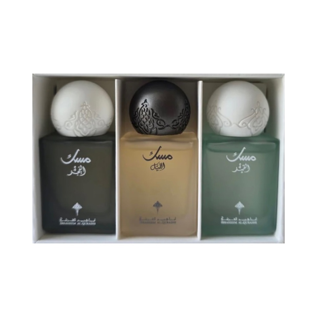 IBRAQ/ Ibrahim Al-Qurashi mini Musk Collection: ابراهيم القرشي مجموعة المسك الحجم الصغير