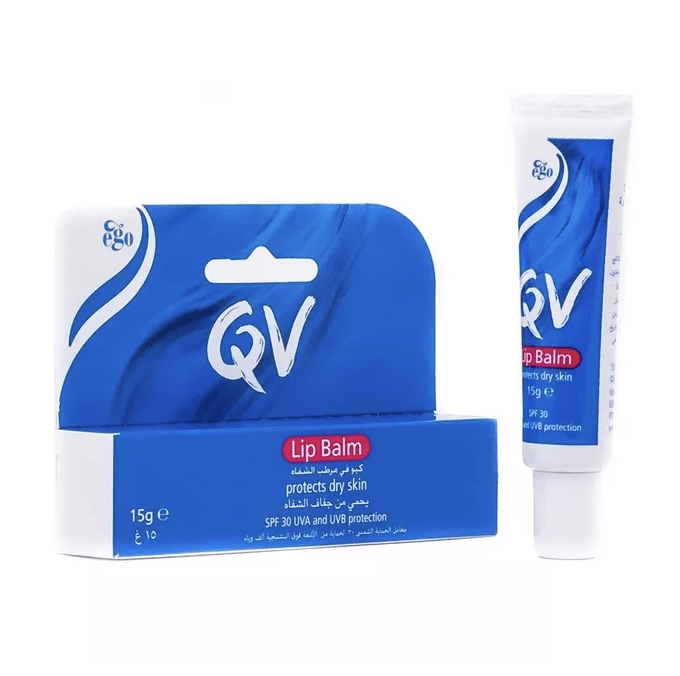 QV/ Lip Balm SPF30 15g : كيوفي مرطب للشفاه مع عامل حماية من الشمس