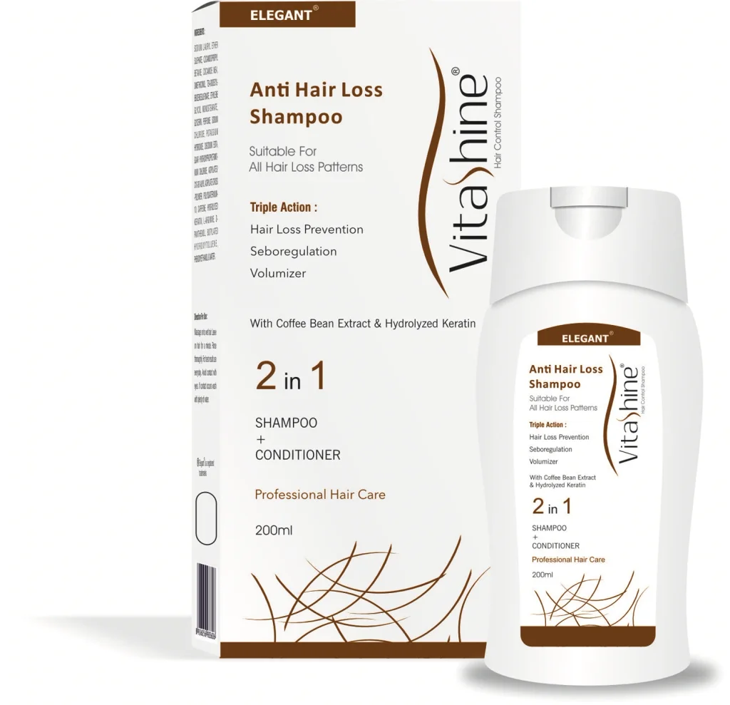 [ELG/014] Elegant/ Vitashine 2 in 1 Anti Hair Loss Shampoo 200ml : ايليكانت فيتاشاين شامبو وبلسم ٢ في ١ مضاد لتساقط الشعر
