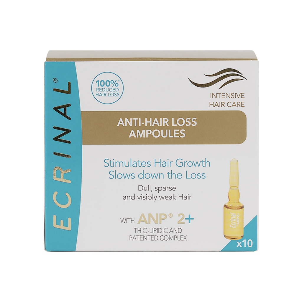 [Ecrinal/001] ECRINAL/ Anti-Hair Loss Ampules 5ml - x10: ايكرينال امبولات لتساقط الشعر