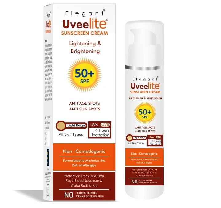 [ELG/023] Elegant/ UveeLite SPF50+ Suncream Invisible for All Skin Types : ايليكانت واقي شمس يوفيلايت شفاف لكل انواع البشرة