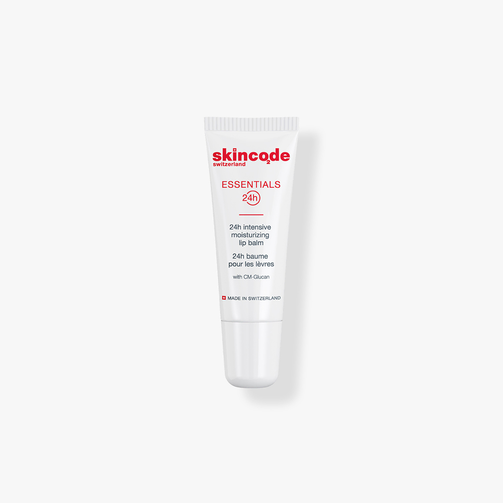 [Skin/008] Skincode/ Essentials 24h Intensive Moisturizing Lip Balm10ml : سكن كود مرطب الشفاه المكثف لمدة ٢٤ ساعة 