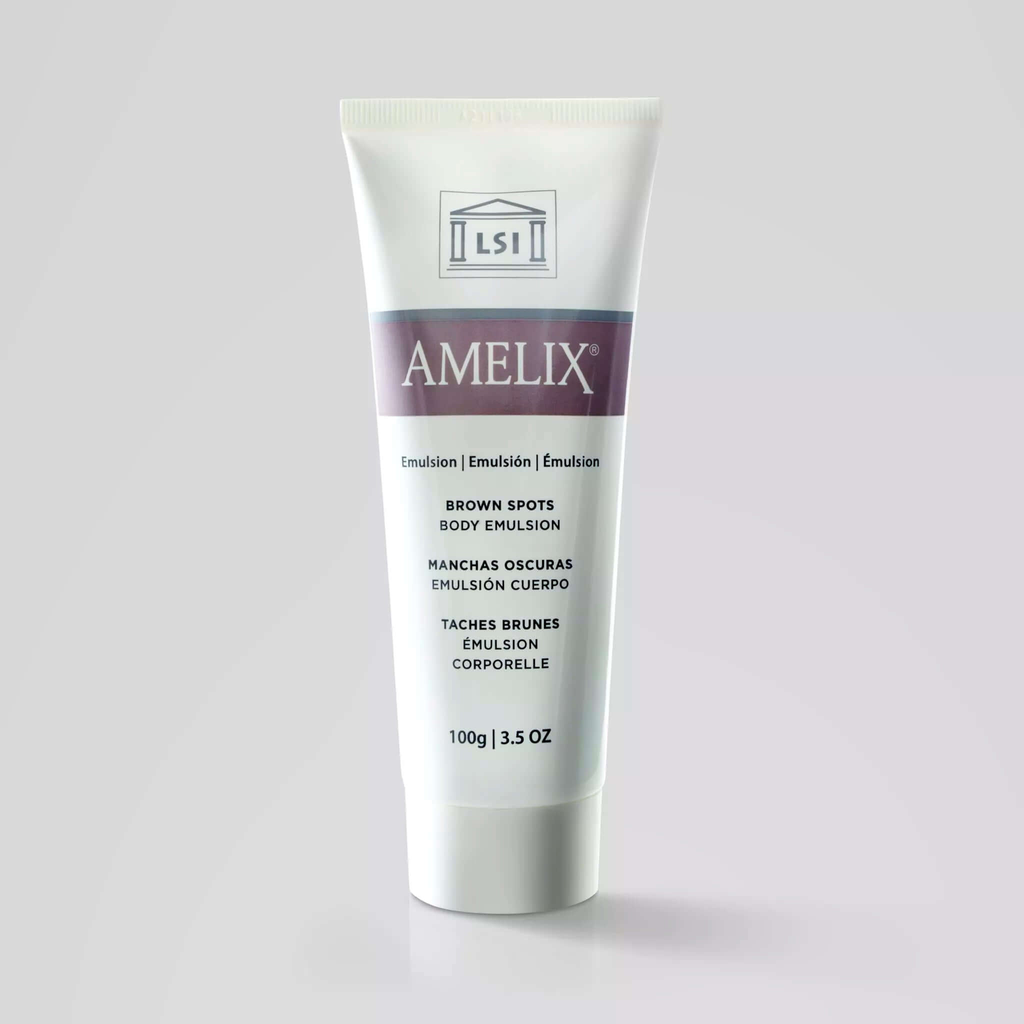 [LSI/010] LSI/ AMELIX Body Emulsion Cream - Dark Spot Corrector & Hydrating Body Lotion For Dry Skin 100g : اميلكس كريم الجسم وتفتيح المناطق الداكنة 