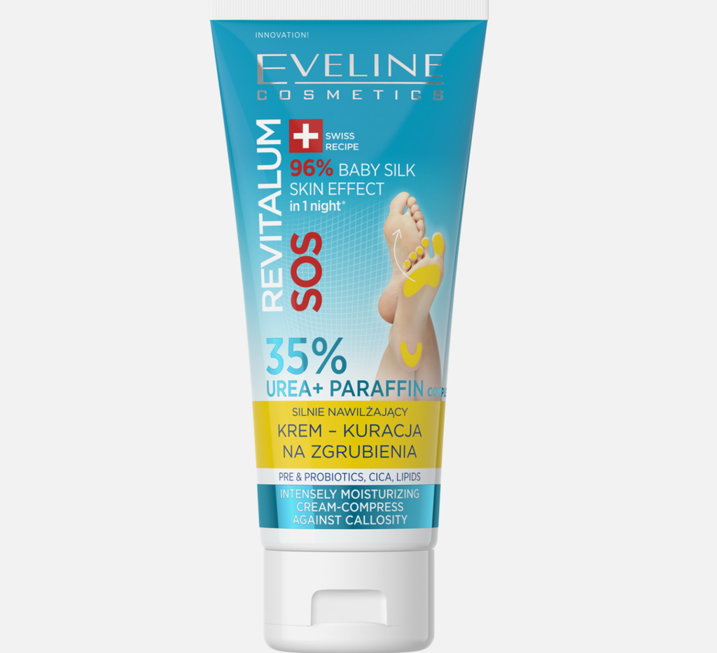 [EVE/005] Eveline/ Revitalum SOS 35% Urea Strongly Moisturizing Treatment Dry Skin 75ml : ايفيلين كريم مرطب مكثف للقدمين مع نسبة يوريا ٣٥٪؜ 