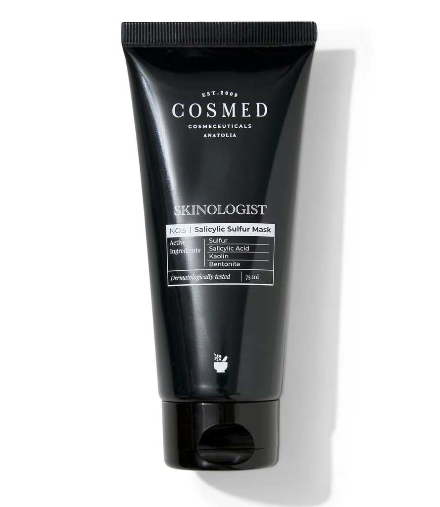 [Cosmed/014] COSMED/ Skinoligst - Salicylic Sulfur Mask  Anti Blackhead Clay Mask with Salicylic Acid and Sulfur 75ml : كوزميد ماسك للرؤس السوداء بالسالسيلك اسيد والكبريت 