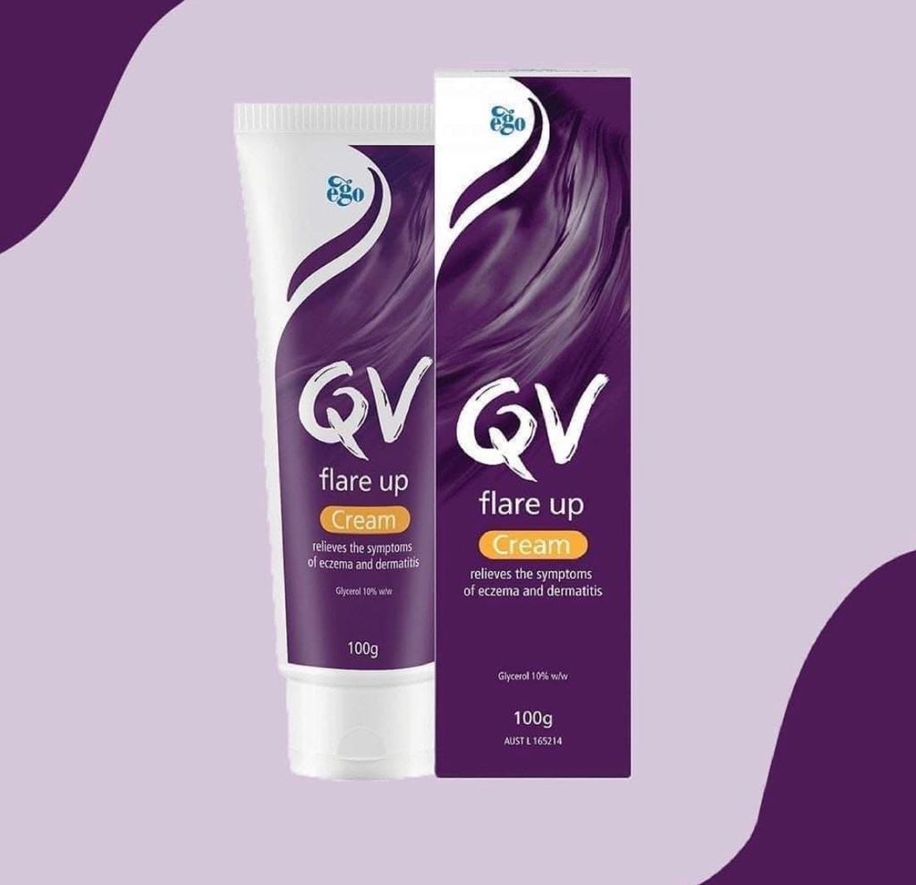 QV/ Flare Up Cream 100g : كيوفي كريم للاكزما 