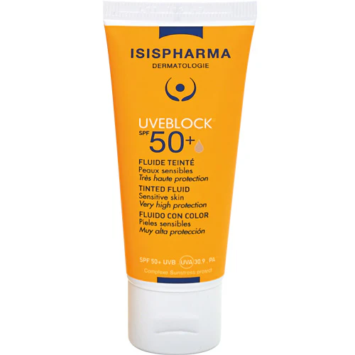 IsisPharma/ UVEBLOCK Suncream Fluid Tinted DPF50+ : 
