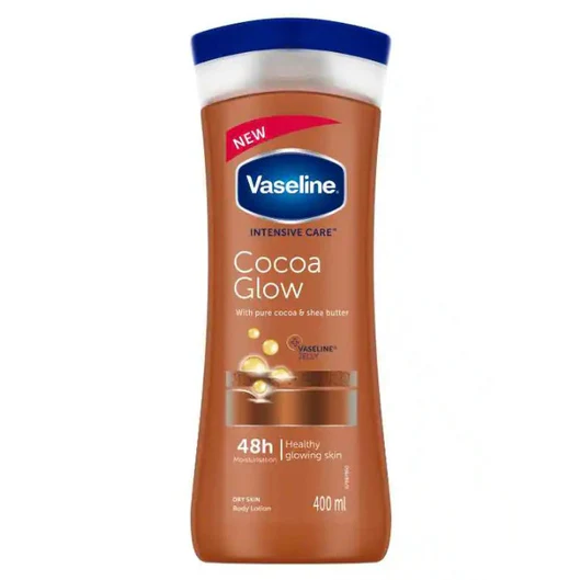 Vaseline/ Intensive Care Cocoa Glow Body Lotion 400ml : 