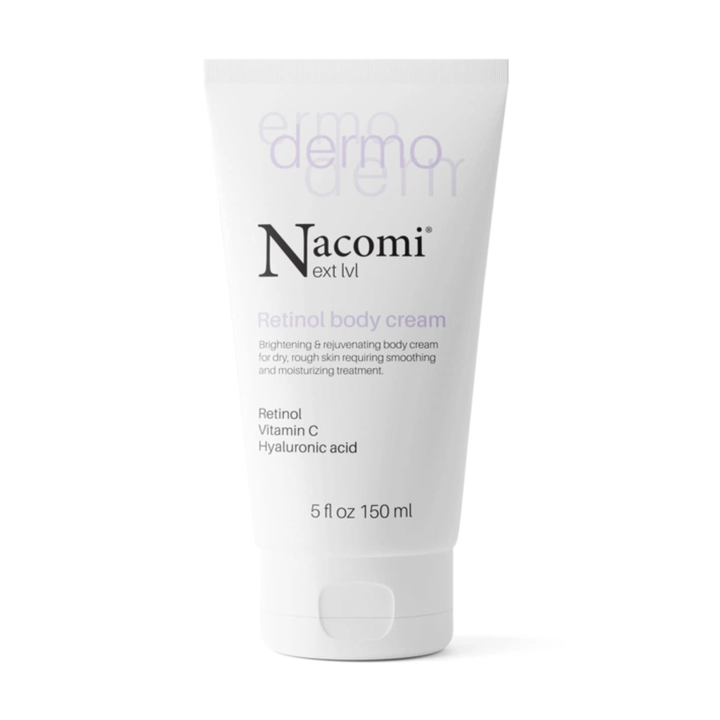 Nacomi/ Next Level Retinol, Vitamin C, Hyaluronic Acid Body Cream 150ml : 