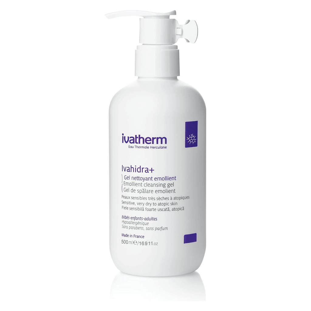 [IVA/023] Ivahidra/ A.D EMOLLIENT CLEANSING GEL 500ml : ايفاهايدرا غسول جل للبشرة الحساسة والجافة 