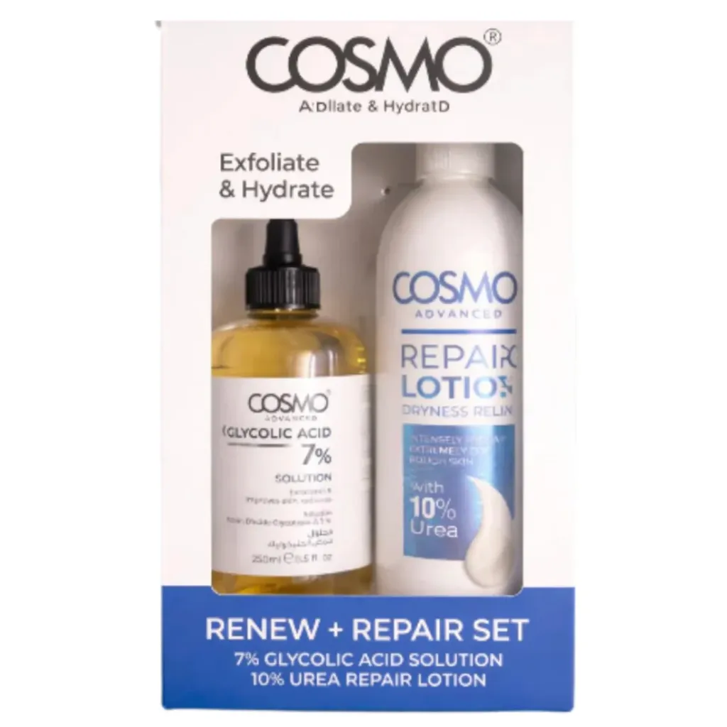cosmo / renew and repair kit مجموعة العناية من كوزمو مصمّمة لتقشير البشرة