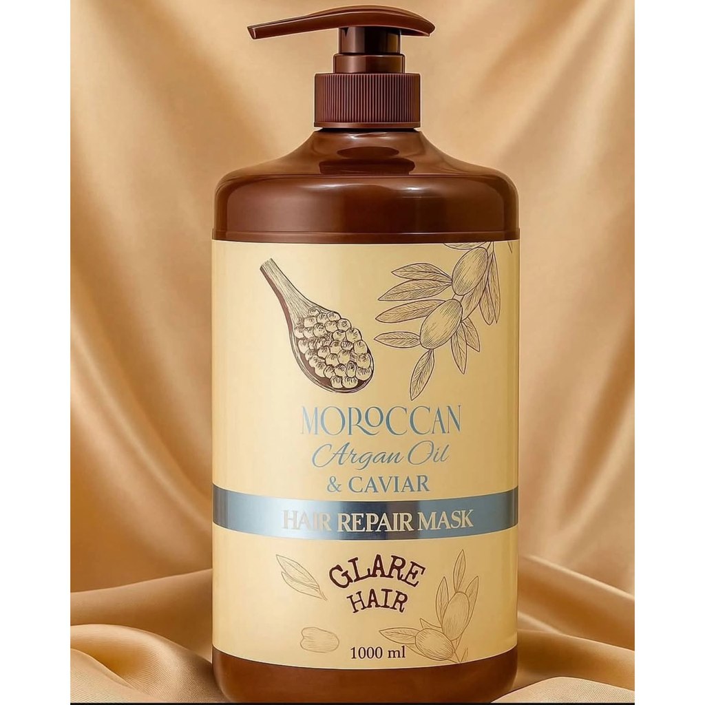 moroccan / argan oil and caviar hair treatment - معالج الشعر بزيت الاركان والكافيار 