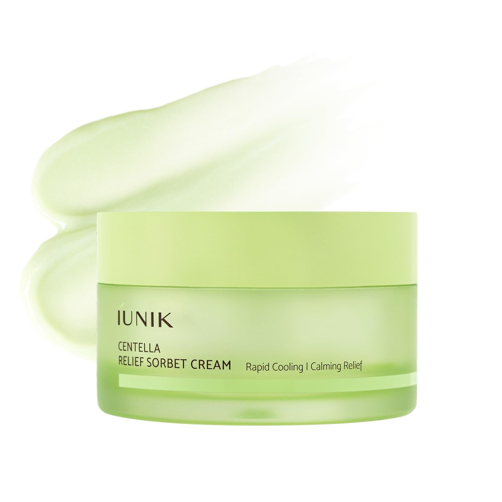[ODOO-3652] IUNIK / Centella Relief Sorbet Cream 50ml اي يونيك كريم جل مرطب ومهدئ يمنح البشرة إحساس بالبرودة والانتعاش