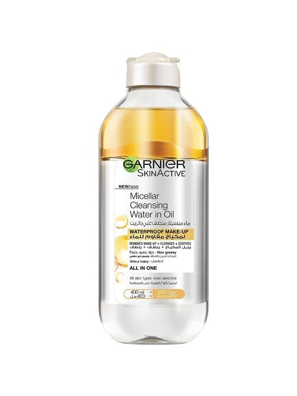 [ODOO-3717] Garnier / micellar cleansing water in oil 400ml -   غسول مسيلار للمكياج المقاوم للماء 