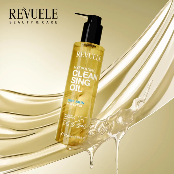 Revuele / hydrating  CLEANSING OIL for dry skin - 200ml | ريفويل غسول زيتي مهدئ للبشرة - 200 مل
