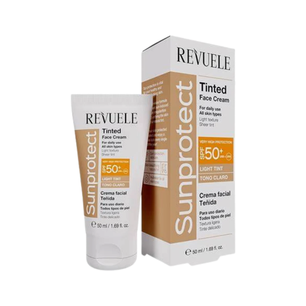 [ODOO-3732] Revuele Tinted sunscreen cream SPF50+ - 50ml | ريفويل كريم واقي شمسي مع لون spf50+50 