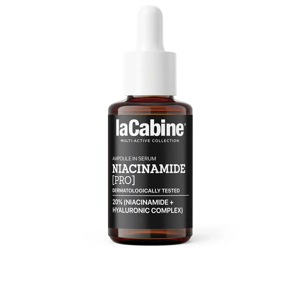 LaCabine / niacinamide pro 20% with hyaluronic acid 30ml - امبول لا  كابين نياسينامايد للتصبغات وتوحيد لون البشرة مع ترطيبها 