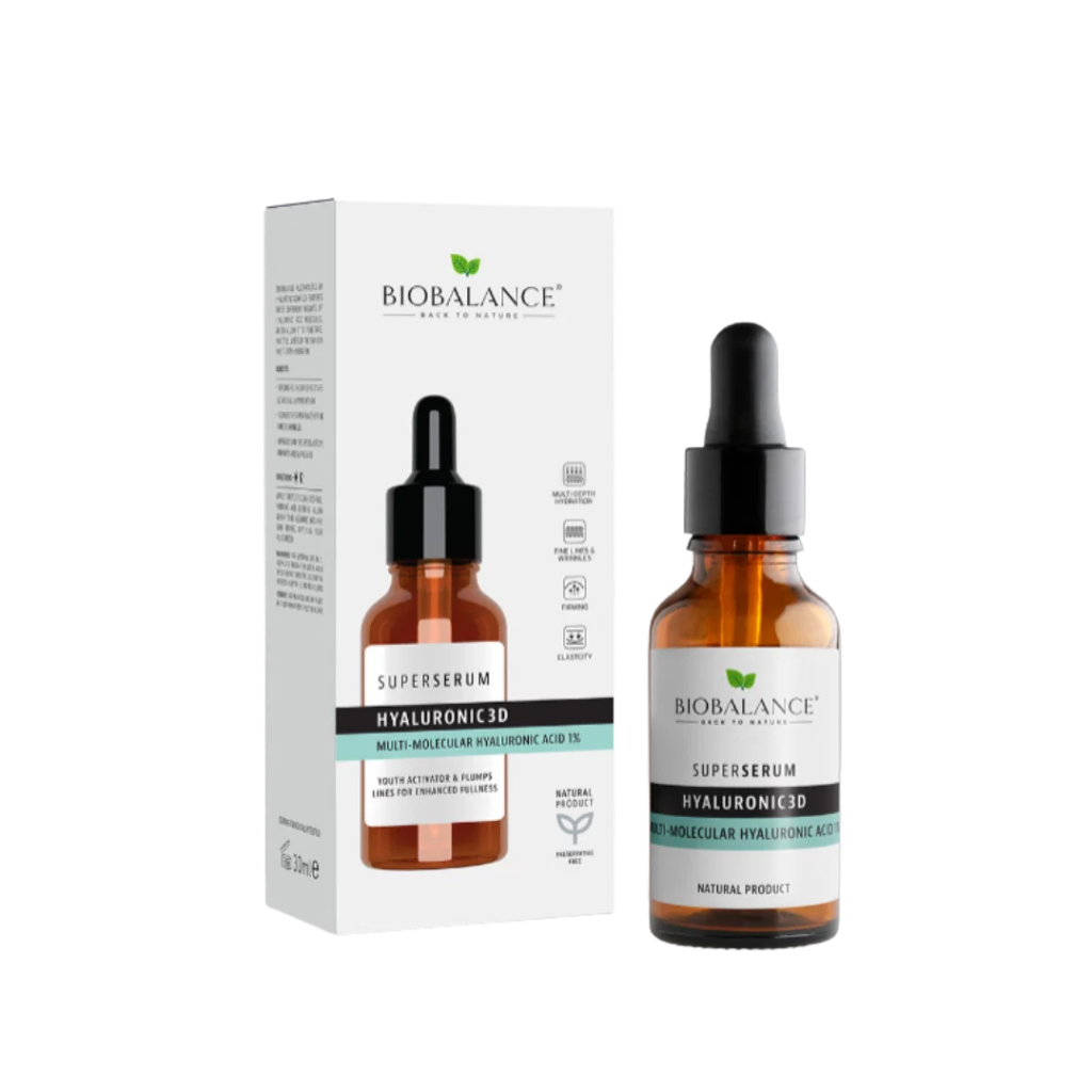 [ODOO-3806] Bio Balance / Hyaluronic 3D Multi Molecular Hyaluronic Acid 1% - 30ml | بايو بالانس سيروم هيالورنيك اسيد - 30 مل