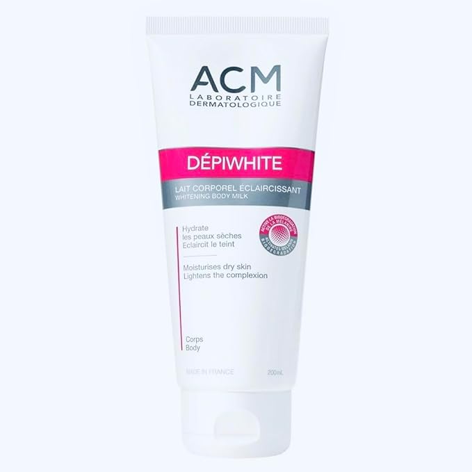 [ACM/075] ACM/ DEPIWHITE Body Milk 200ml: كريم مفتح معالج فرط تصبغ الجسم