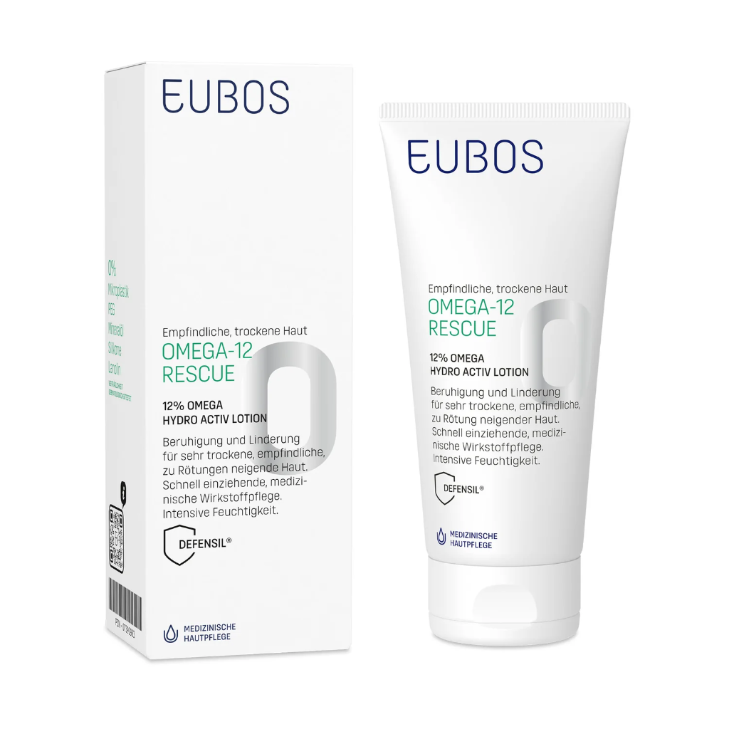 EUBOS / rescue 12% omega active lotion اوبيوس أوميغا 12% لوشن مرطب ومقوي لحاجز البشرة 200 مل
