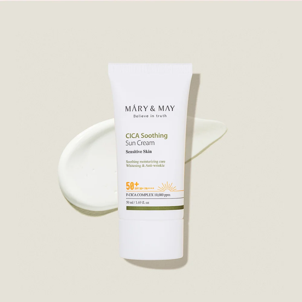 [ODOO-3855] Mary&May / Vegan CICA Soothing Sun Cream SPF50+ PA++++-واقي شمس عضوي من ماري مي مع السيكا 