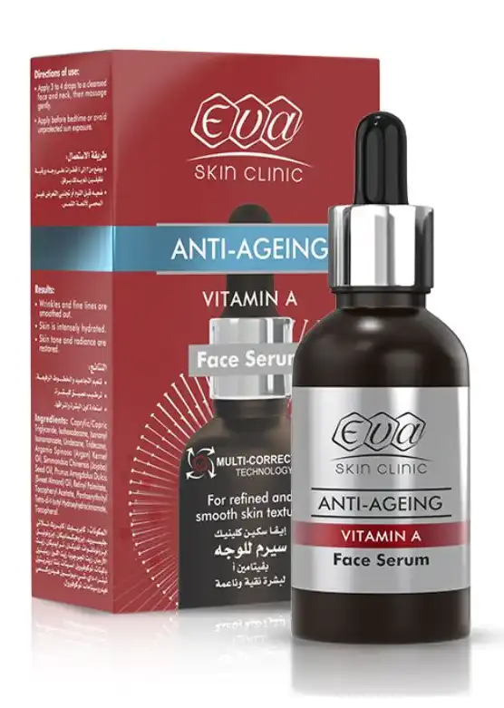 Eva / Skin Anti Ageing Clinic Vitamin A Facial Serum - 30ml | ايفا سيروم فيتامين لمحاربة التجاعيد - 30 مل