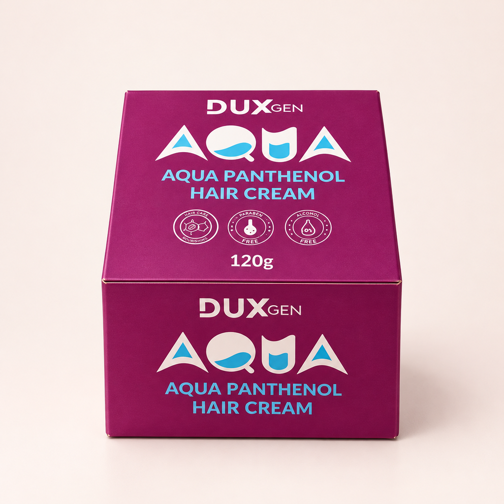 [ODOO-4021] Duxgen \ aqua panthenol hair cream 120gm- مرطب الشعر بالبانثينول لترطيب عميق لبصيلات الشعر 