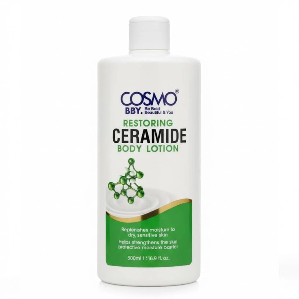 COSMO / BBY RESTORING CERAMIDE BODY LOTION - 500ml  كوزمو كوزمتكس لوشن جسم مرمم بالسيراميد - 500 مل