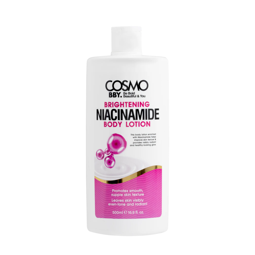 COSMO / BBY BRIGHTENING NIACINAMIDE BODY LOTION 500ml كوزمو كوزمتكس لوشن للجسم مفتح بالنياسيناميد - 500 مل