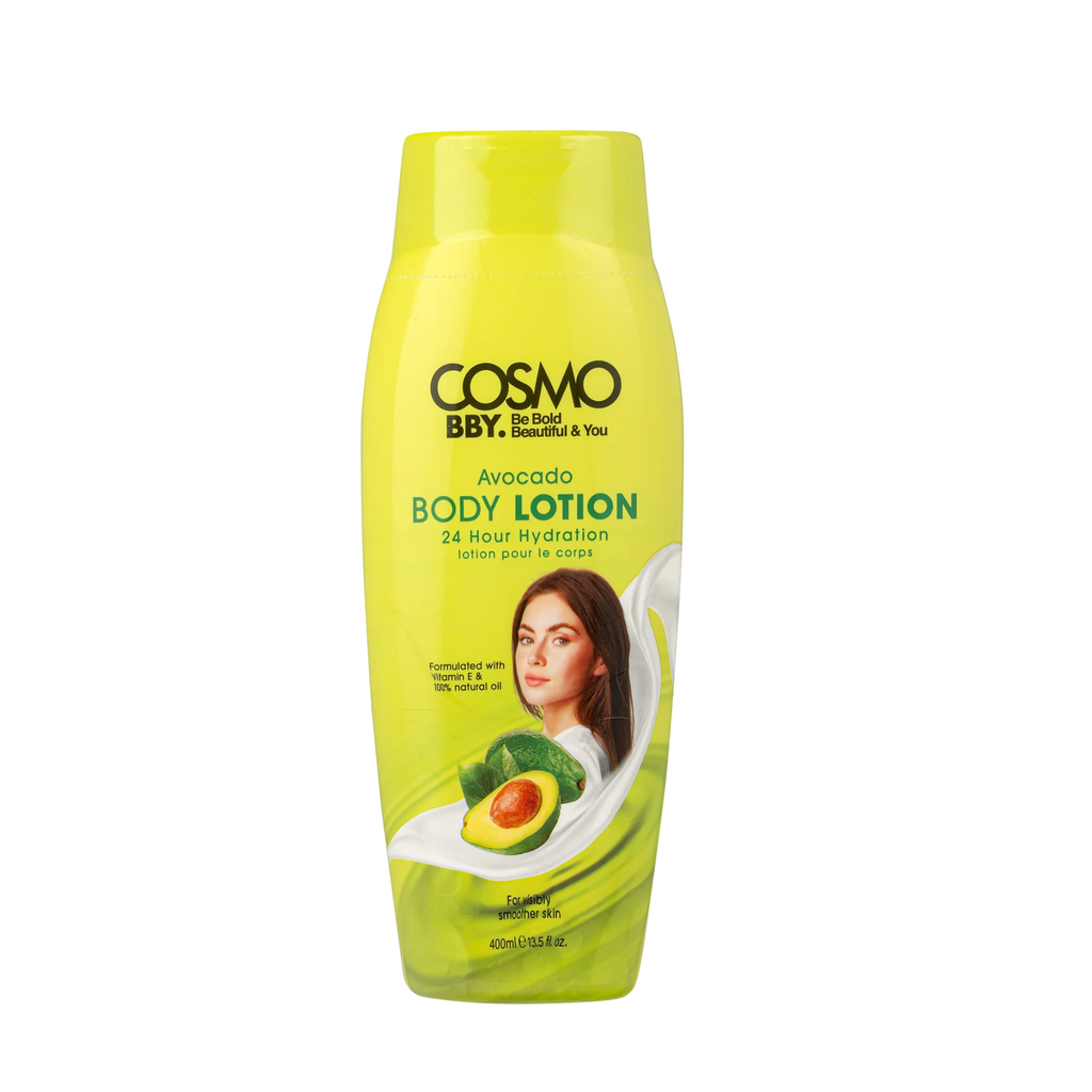 Cosmo / bby avocado body lotion 24h hydration 400ml- مرطب جسم بالافوكادو من كوزمو 